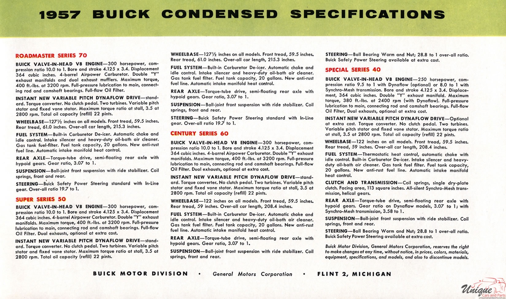 1957 Buick Brochure Page 11